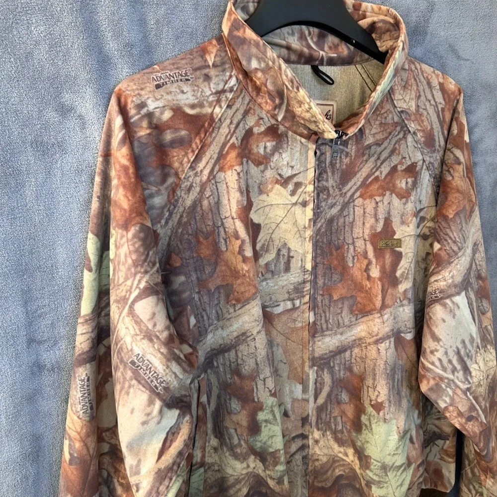 Vintage Woolrich Men's XL Outdoor Guide Saddlecloth Camo Jacket Full Zip Hunting